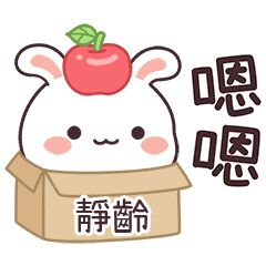 嬌嬌兔姓名貼_靜齡專用
