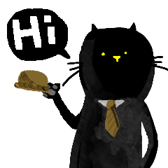 Black Lulu Cat 1 * Greet
