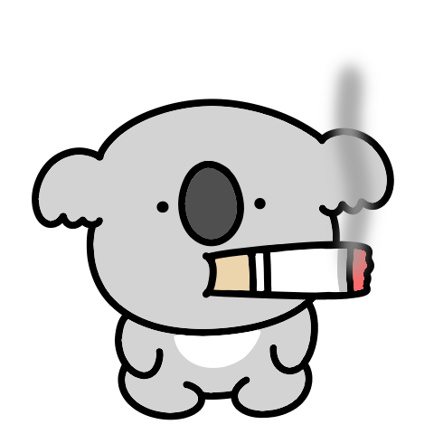 A surreal mini Koala flying away