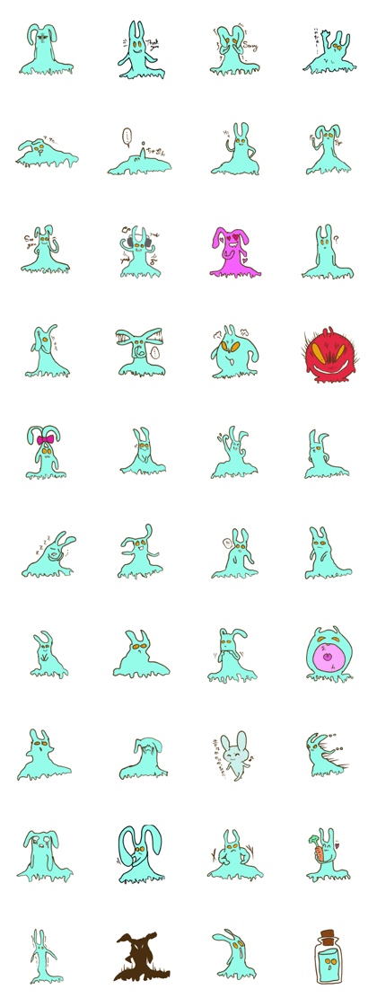 Rabbit Slime sticker