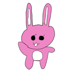 Cute ear-long rabbit
