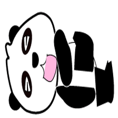 Animation panda stickers