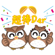 Cute owl life stickers