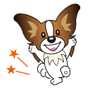 One word of a dog Papillon