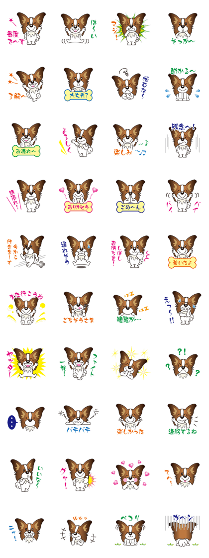 One word of a dog Papillon