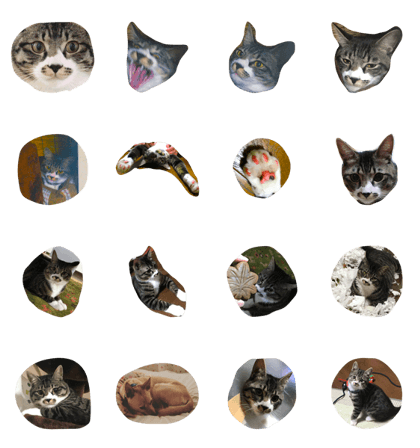 Stamp of a cute cat