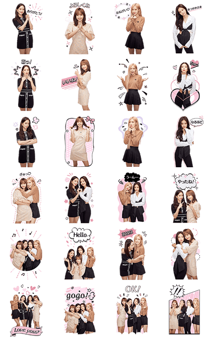 line official stickers blackpink big stickers