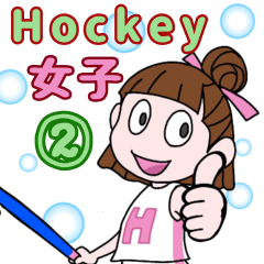 kawaii Hockey Girl Sticker Part2