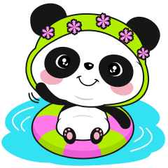 História de verão do bebê Panda