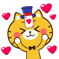 A magic show cat!