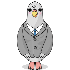 Pigeon of the office worker