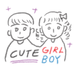 CUTE GIRL+BOY