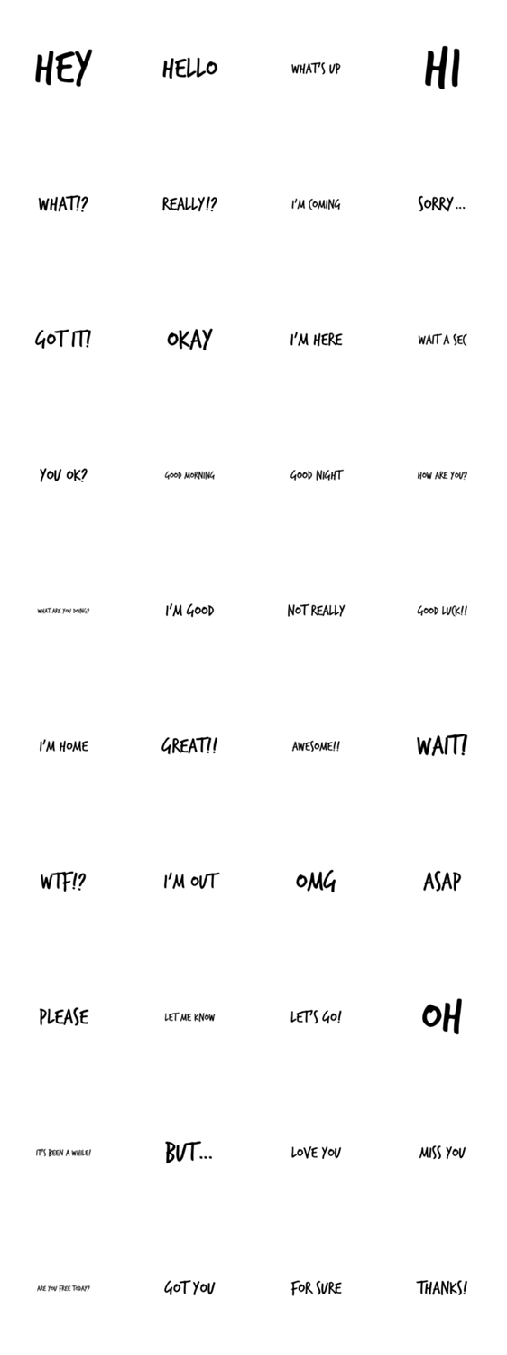 Daily Conversation 英語でひとこと Lineクリエイターズスタンプ Stamplist Daily Conversation 英語でひとこと Lineクリエイターズスタンプ Stamplist