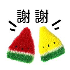 watermelon scouring pad