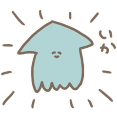 Gentle Squid Line Stickers Line Store Gentle Squid Line Stickers Line Store