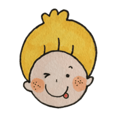 黄色い髪の男の子 まんまるスマイル Line スタンプ Line Store 黄色い髪の男の子 まんまるスマイル Line スタンプ Line Store