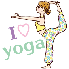 yoga girls Sticker