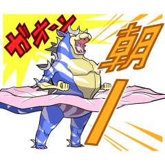 Stamp KAIJYU Sticker-summer ver.