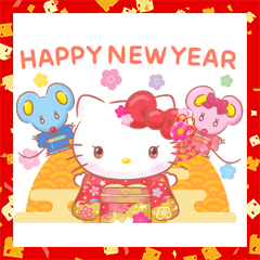 Hello Kitty's New Year's Gift Stickers