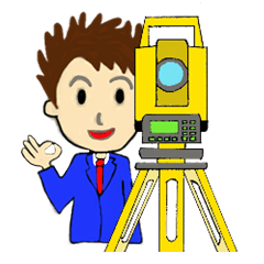 Serious land house surveyor Sticker