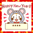Custom Rascal New Year's Gift Stickers