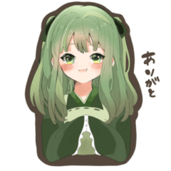 Green tea and Rabbit sticker