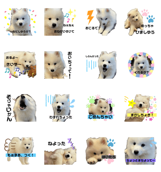 サモエドのエド 土佐弁 Lineクリエイターズスタンプ Stamplist