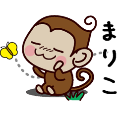 Monkey Sticker (Mariko)