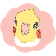 Stamped as it is graffiti of cockatiel Stamped as it is graffiti of cockatiel