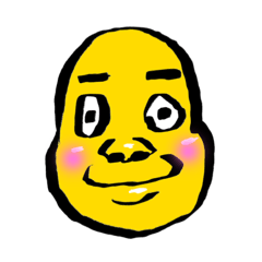 Mokeman Super Yellow Faces Sticker