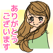 Girl and girl stickers - Honorific Girl and girl stickers - Honorific