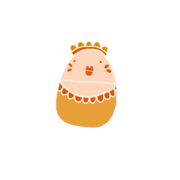 Little cute egg and friends