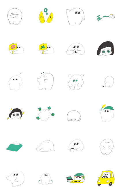 Moving Mr.Satoimo Sticker