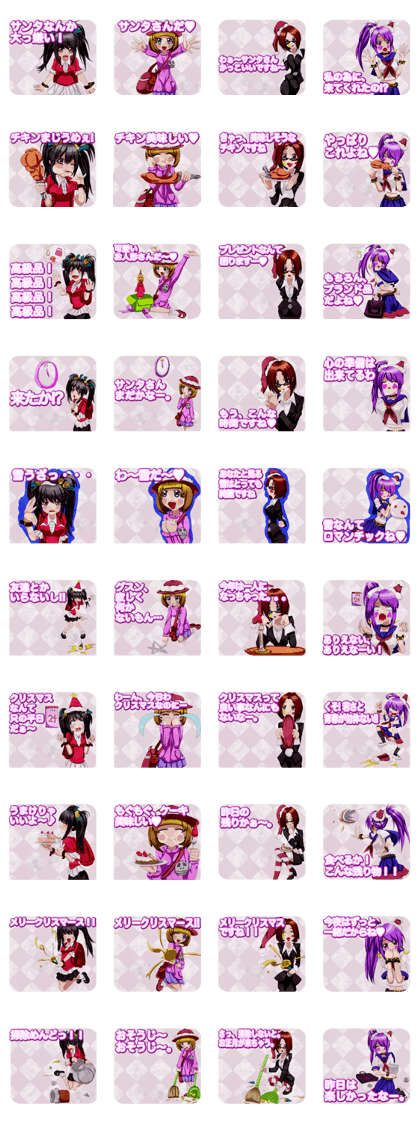 Panky Christmas Lady Square Panky Christmas Lady Square