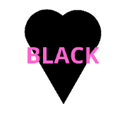 BLACK PINK HEART
