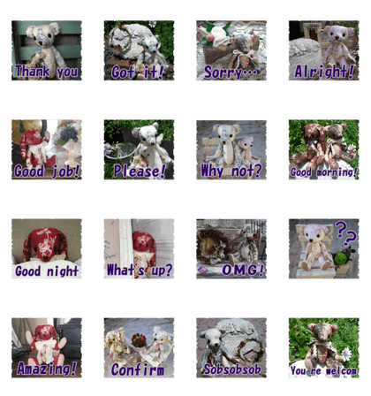 It is a Sticker of a teddy bear. It is a Sticker of a teddy bear.