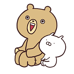 ぬいぐるみくまさん うさまるを添えて2 Line スタンプ Line Store