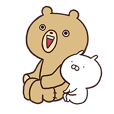 Teddy bear and Usamaru 2