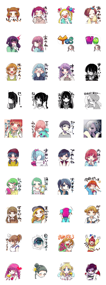 Assorted girls