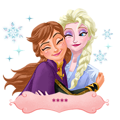 Frozen สติกเกอร์เติมคำ
