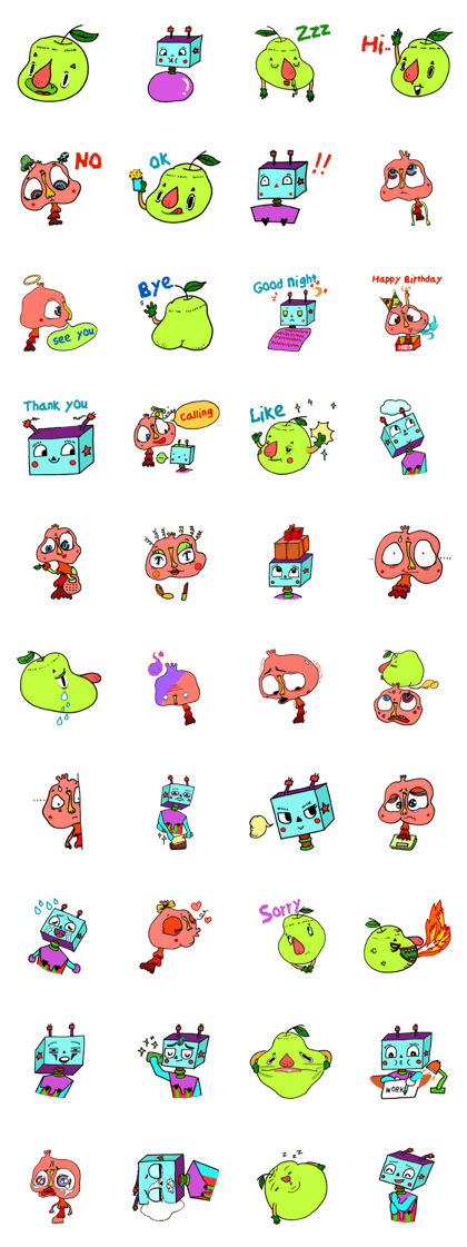Fruit & Crazy Friends