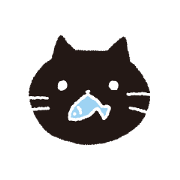 White & Black Cat Sticker