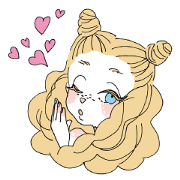 Japanese Girl Lily Sticker