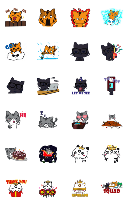 Four plus one cat
