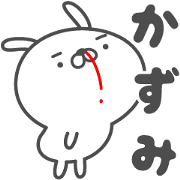 KAZUMI cute name stickers
