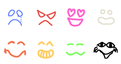 simple face drawing