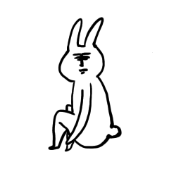 Versatile rabbit stickers.ver.7