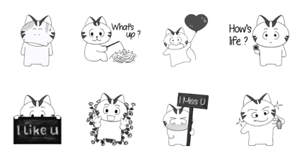 Puccy White Cat Mini Pack 2