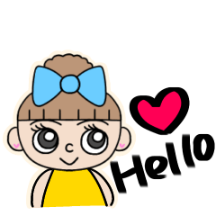 Cute dango girl Sticker