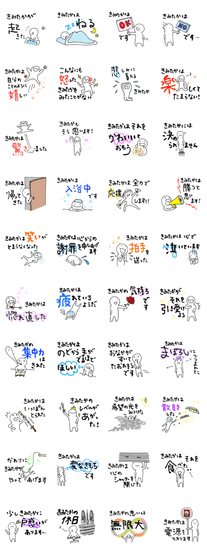 Sticker with feelings of Kimitaka